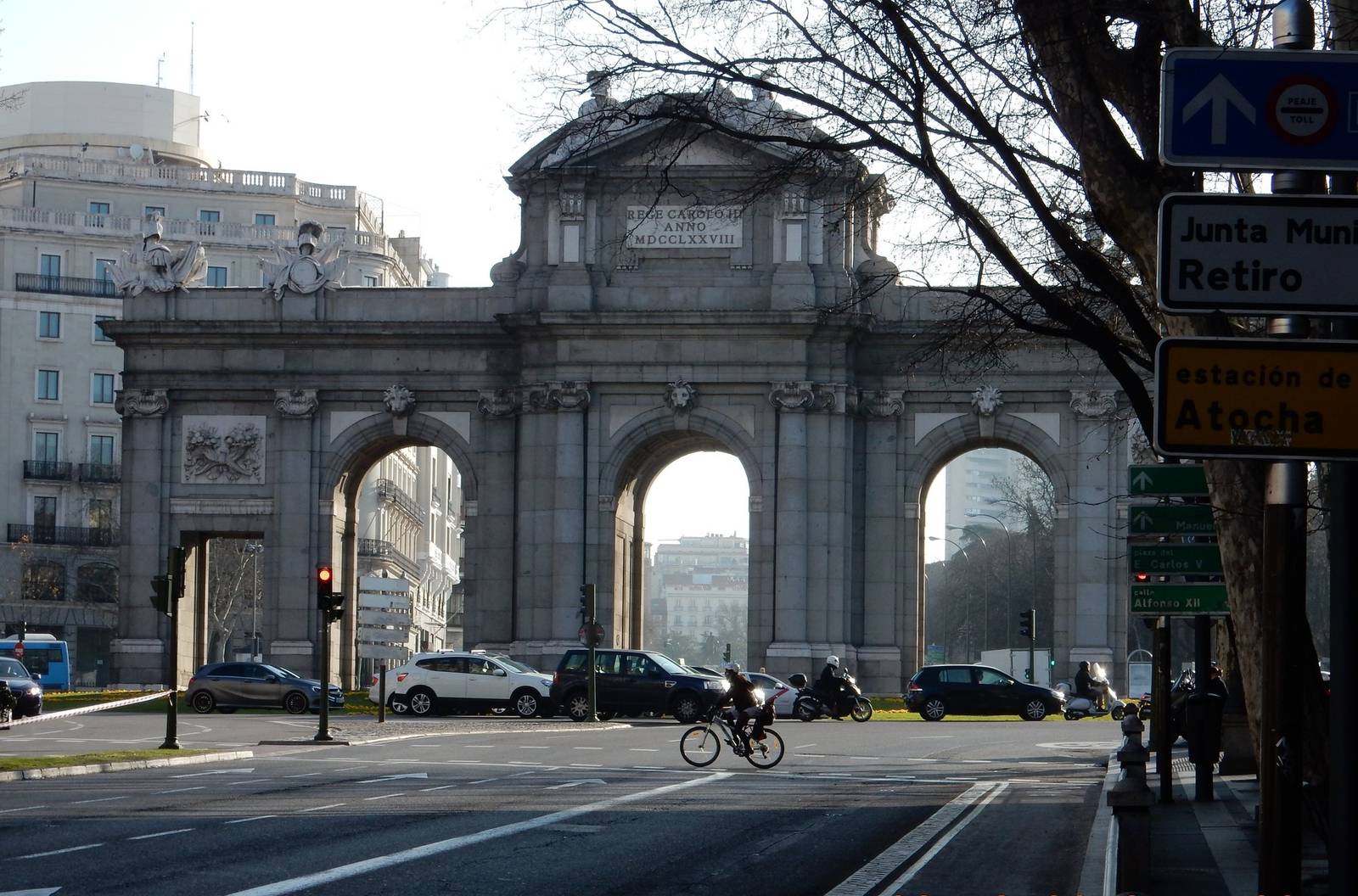 The Puerta de Alcalá gate in Madrid