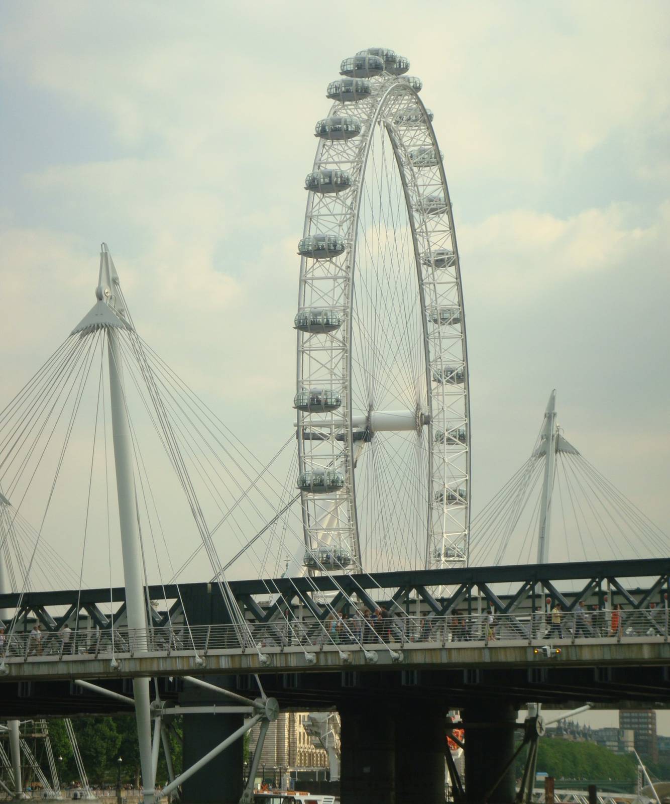 The London Eye beside the Thames