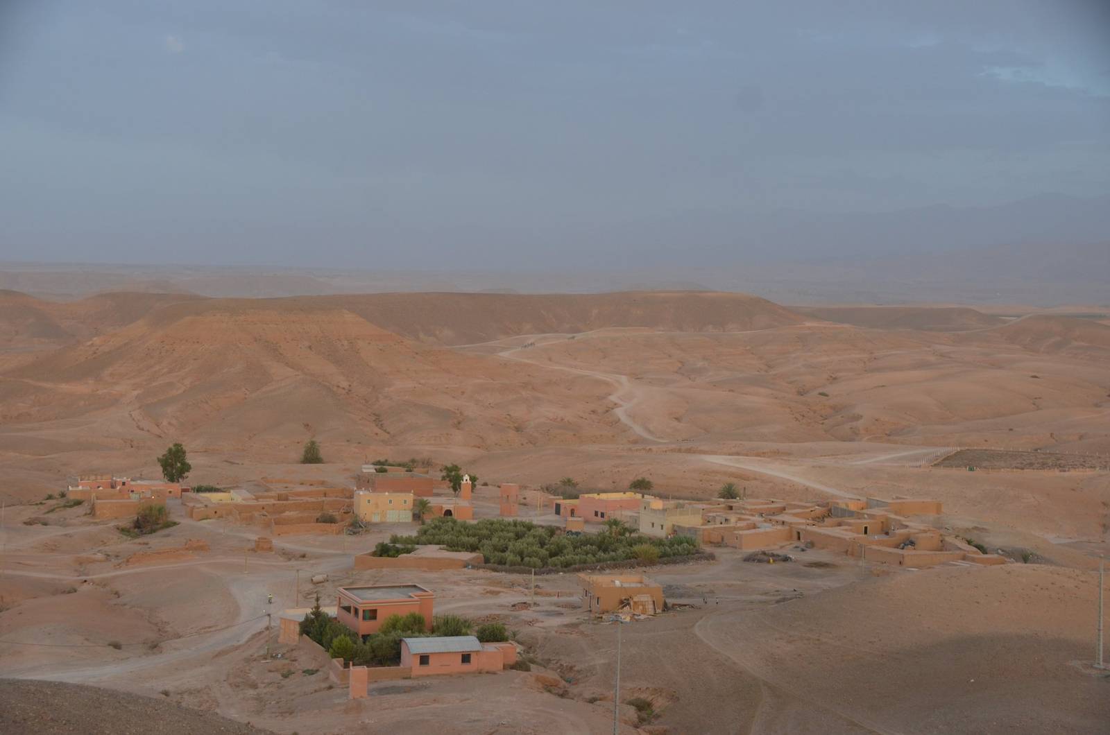 The stony Agafay desert near Marrakech
