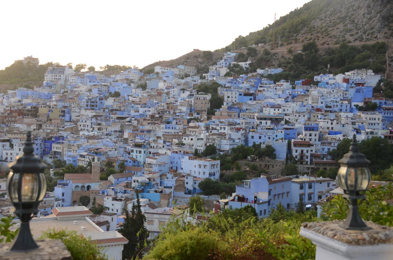 The blue-washed hillside town of Chefchaouen, Morocco