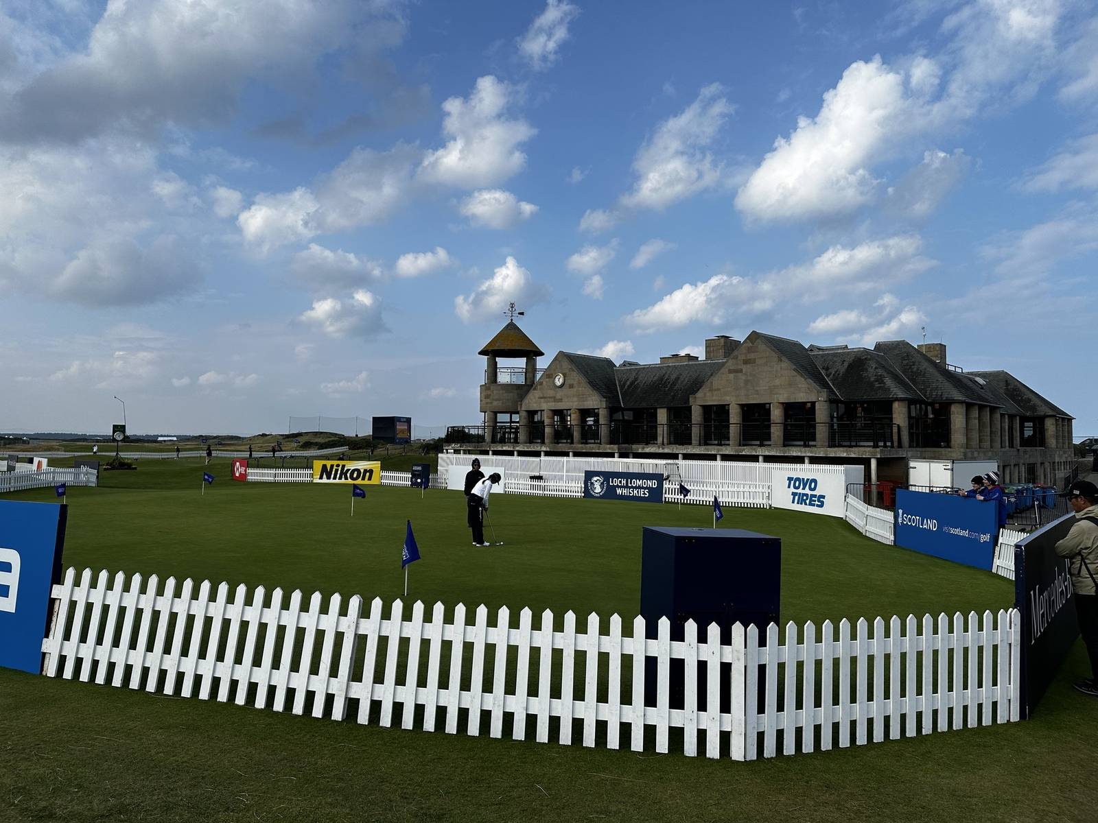 The clubhouse and links at St Andrews